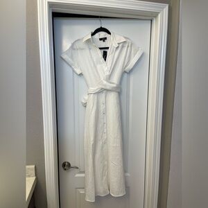 Lulu’s Palermo Perfection White Midi Dress